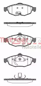 Комплект тормозных колодок METZGER 0812.02